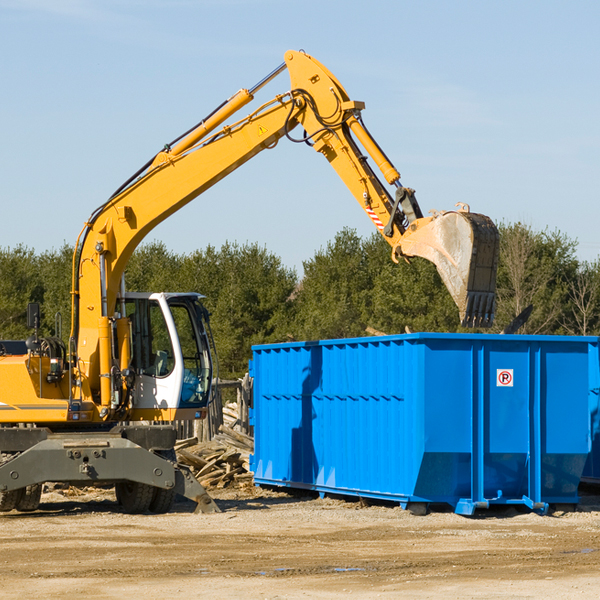 what happens if the residential dumpster is damaged or stolen during rental in Flom MN